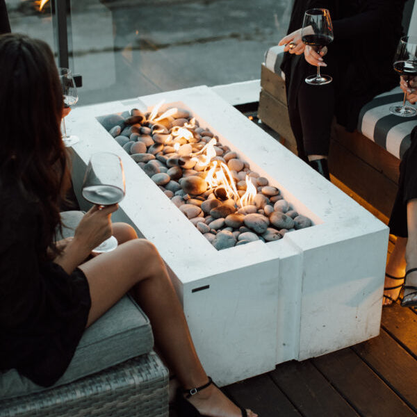 HPC Fire Avera 60” Concrete Fire Pit by Dekko