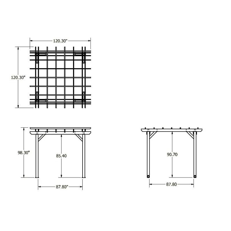 St. Clair Pergola 10x10