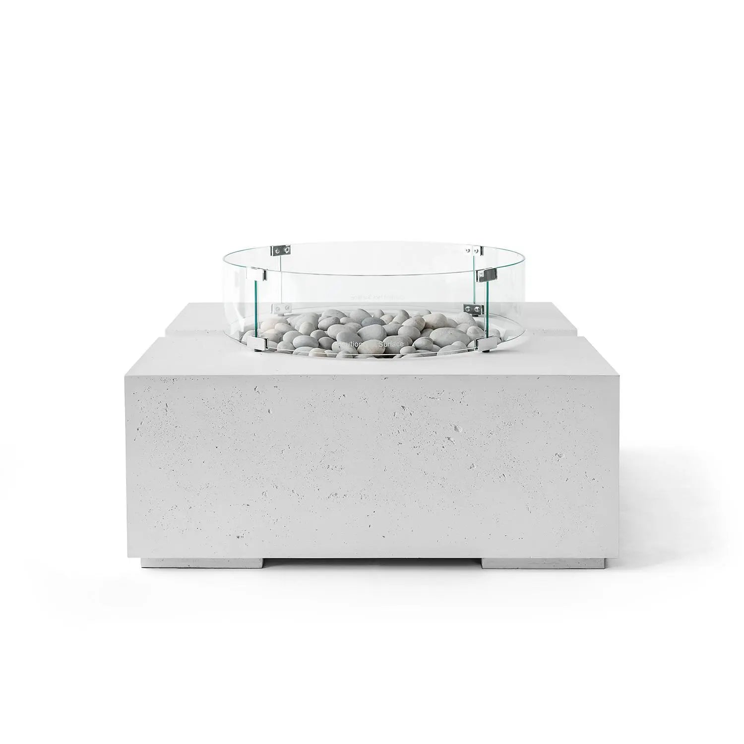 HPC Fire Bravo Square Lightweight Concrete 32" Fire Pit by Dekko