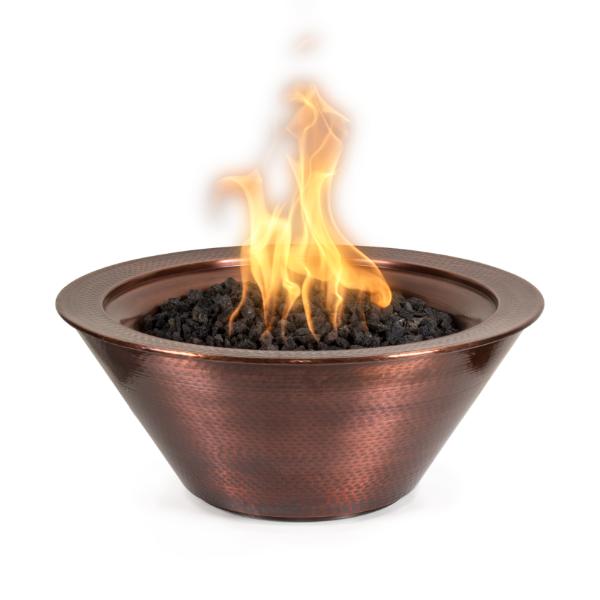 The Outdoor Plus Cazo Hammered Copper Round Fire Bowl