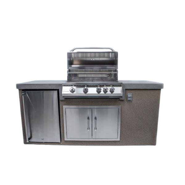 KoKoMo 7' Straight Outdoor Kitchen Island