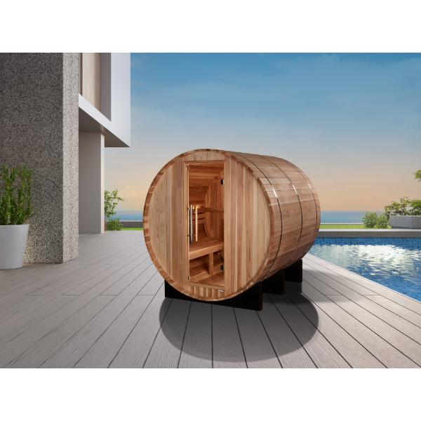 Golden Designs "Arosa" 4 Person Barrel Traditional Sauna (GDI-B004-01)