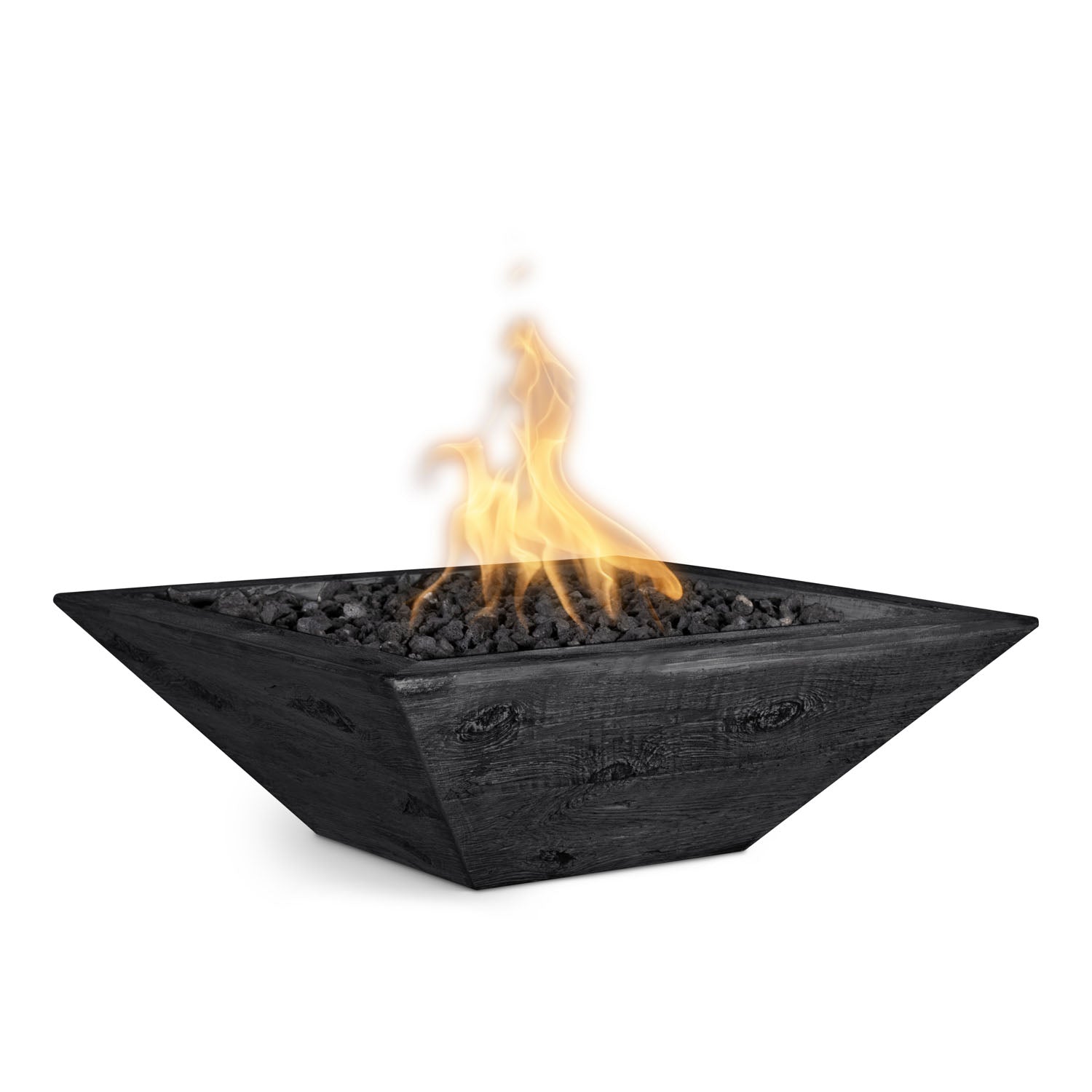 The Outdoor Plus Maya Fire Bowl - Wood Grain GFRC