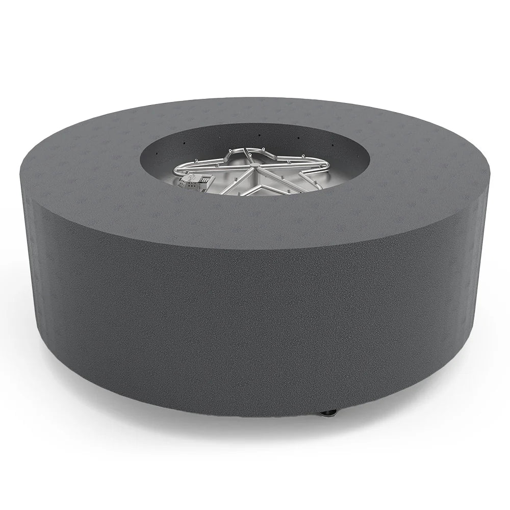HPC Fire Agni 60" Round Metal Fire Pit with Torpedo Burner