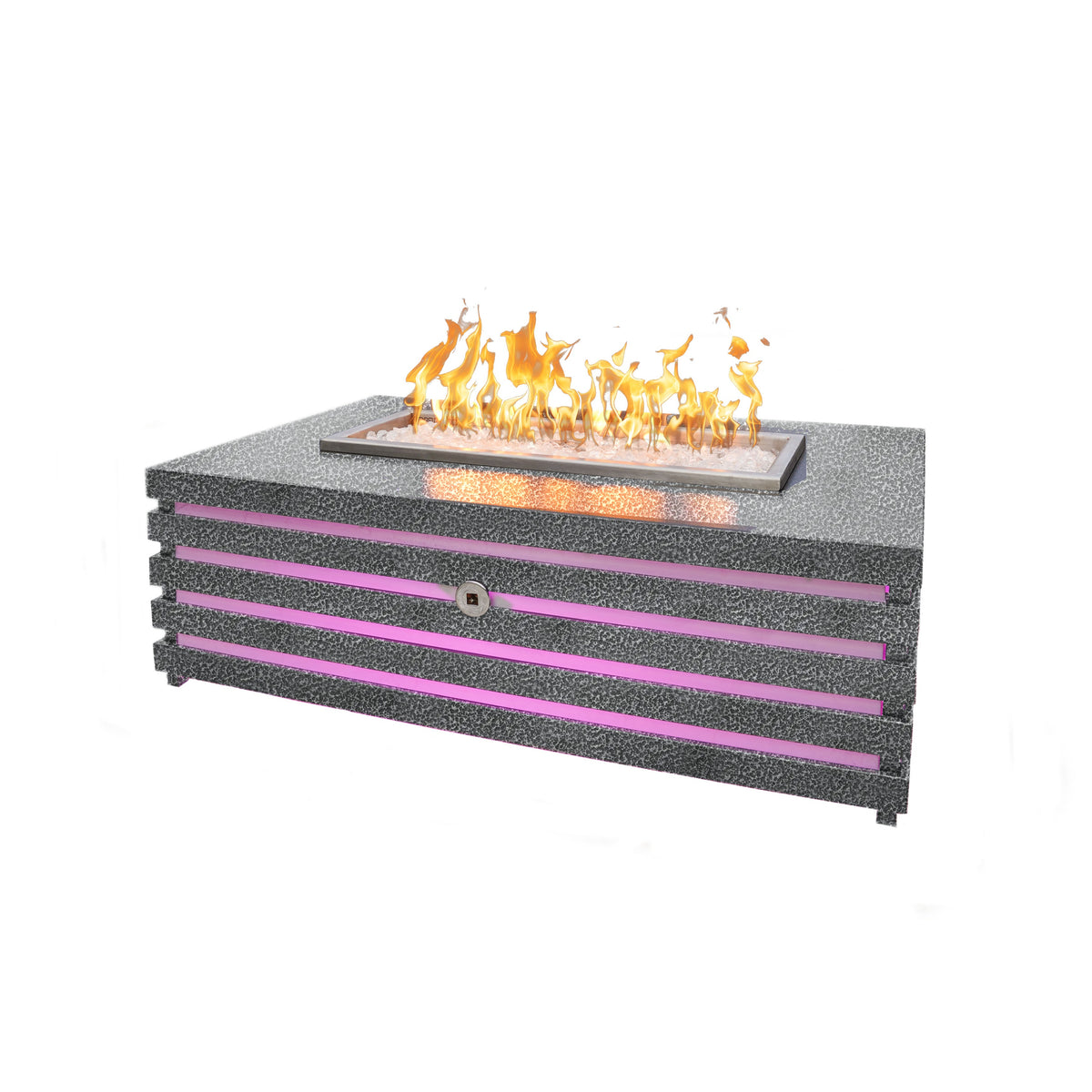 Amina Powder Coat Fire Pit - Silver Vein