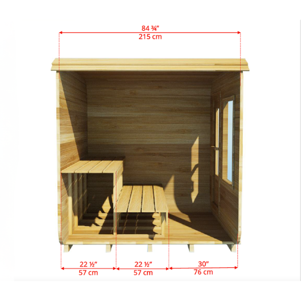LeisureCraft CT Luna Sauna