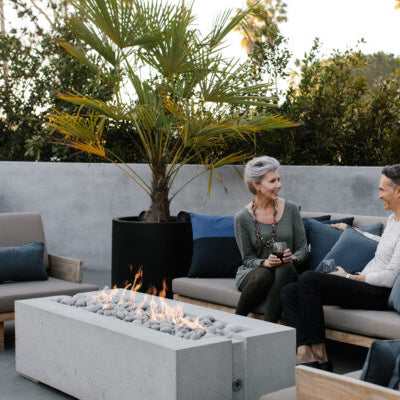 HPC Fire Avera 60” Concrete Fire Pit by Dekko