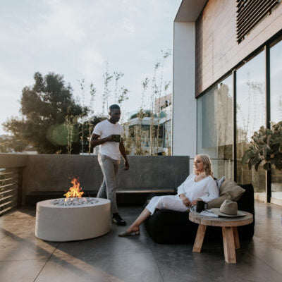 HPC Fire Belmont Concrete 36" Fire Pit by Dekko