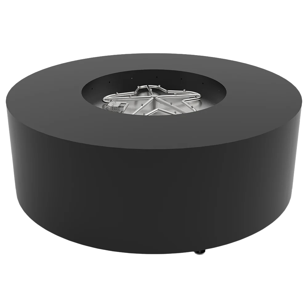 HPC Fire Agni 48" Round Metal Fire Pit with Torpedo Burner