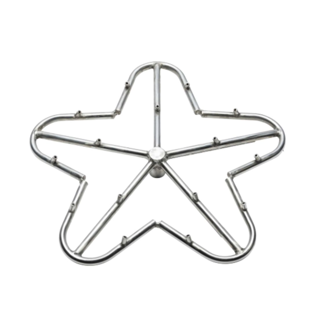 HPC Fire Mesa 32-Inch Round Hammered Copper Gas Fire Bowl