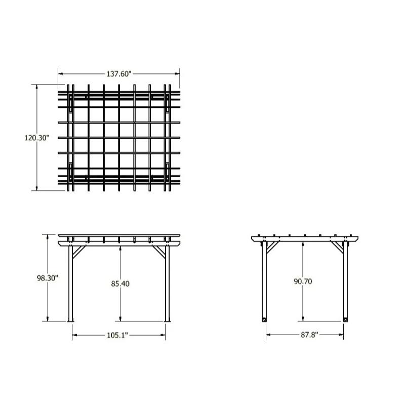 St. Clair Pergola 10x12