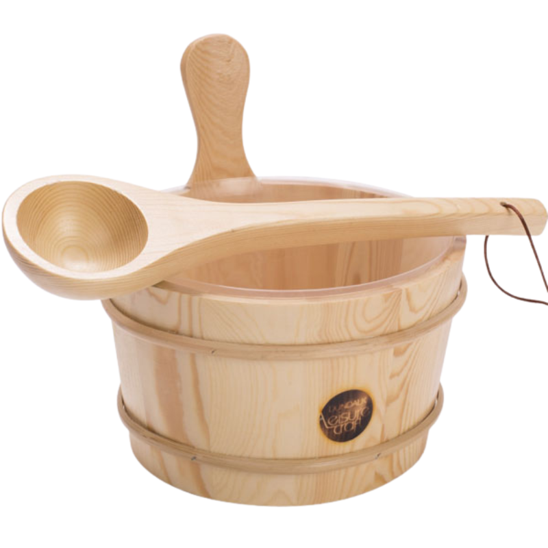 Leisurecraft Wooden Bucket & Ladle
