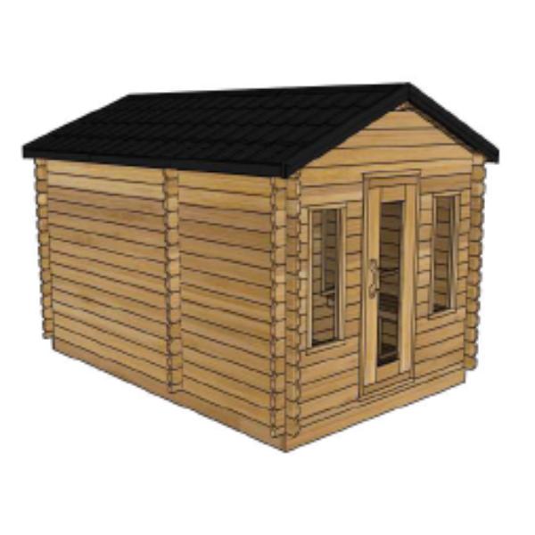 Leisurecraft CT Georgian Cabin Electric Heated Sauna