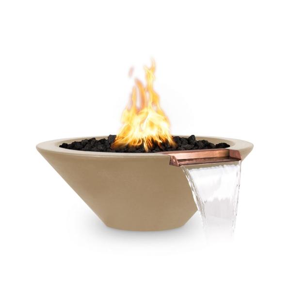 The Outdoor Plus Cazo Fire & Water Bowl - GFRC Concrete