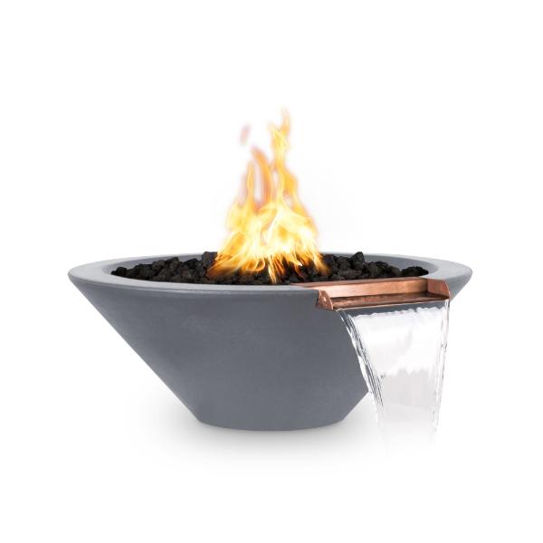 The Outdoor Plus Cazo Fire & Water Bowl - GFRC Concrete