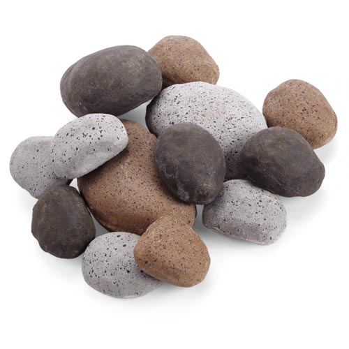 HPC Fire Black Ceramic Fiber River Rock