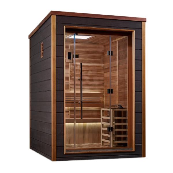 Golden Designs "Narvik" 2 Person Outdoor-Indoor Traditional Sauna