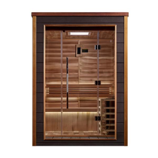Golden Designs "Narvik" 2 Person Outdoor-Indoor Traditional Sauna