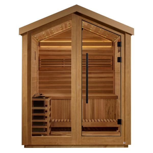 Golden Designs "Savonlinna" 3 Person Barn Outdoor Traditional Sauna