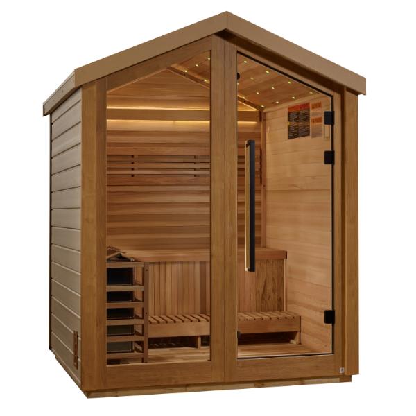 Golden Designs "Savonlinna" 3 Person Barn Outdoor Traditional Sauna