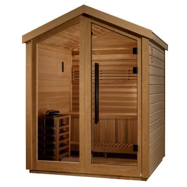 Golden Designs "Savonlinna" 3 Person Barn Outdoor Traditional Sauna