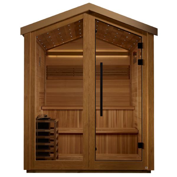 Golden Designs "Kaarina" 6 Person Barn Outdoor Traditional Sauna