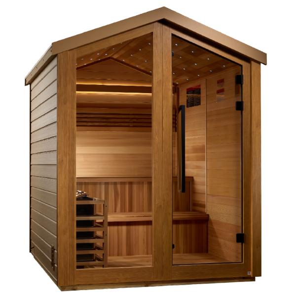 Golden Designs "Kaarina" 6 Person Barn Outdoor Traditional Sauna