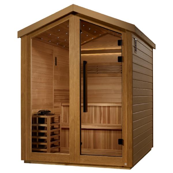 Golden Designs "Kaarina" 6 Person Barn Outdoor Traditional Sauna