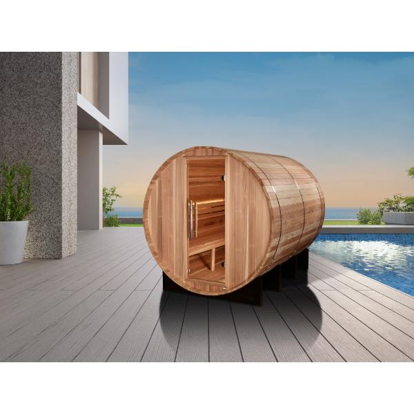 Golden Designs "Klosters" 6 Person Barrel Traditional Sauna