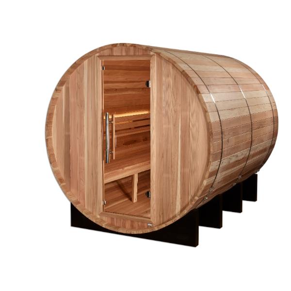 Golden Designs "Klosters" 6 Person Barrel Traditional Sauna