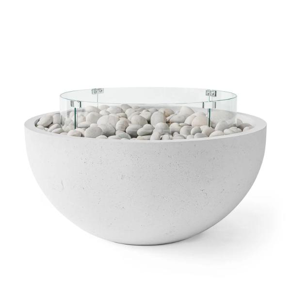 HPC Fire Serenade Concrete 40" Fire Pit by Dekko