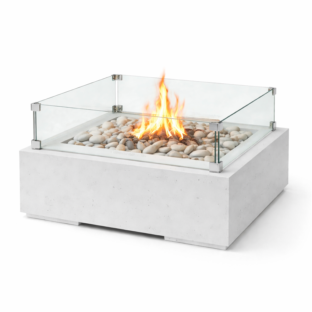 HPC Fire Alea Concrete 32" Fire Pit by Dekko