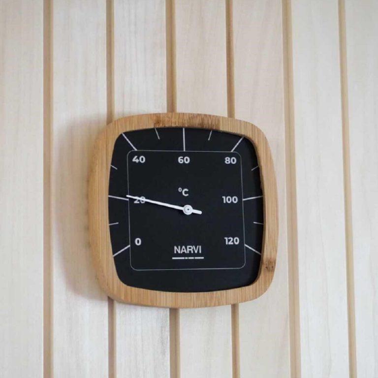 Narvi Black Thermometer Celsius