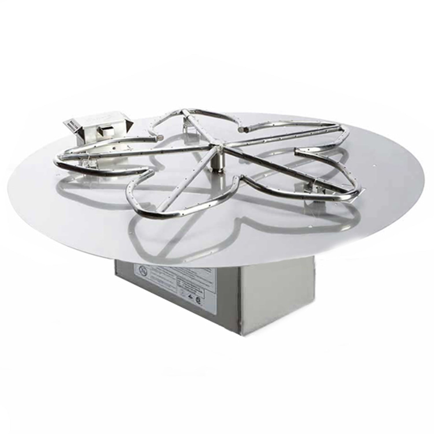 HPC Fire Tempe 31-Inch Round Hammered Copper Gas Fire Bowl