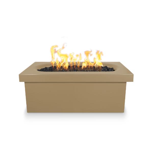 The Outdoor Plus 60" Ramona Concrete Rectangular Fire Table