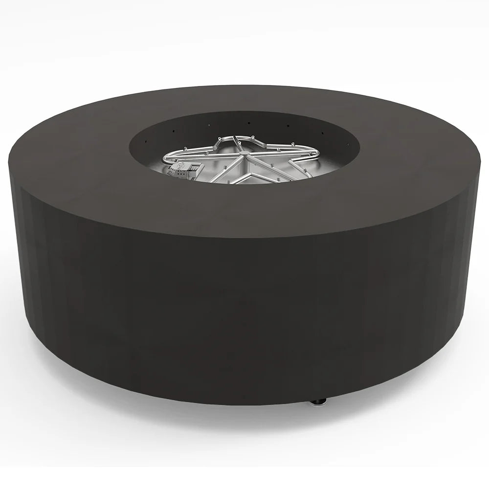 HPC Fire Agni 48" Round Metal Fire Pit with Torpedo Burner