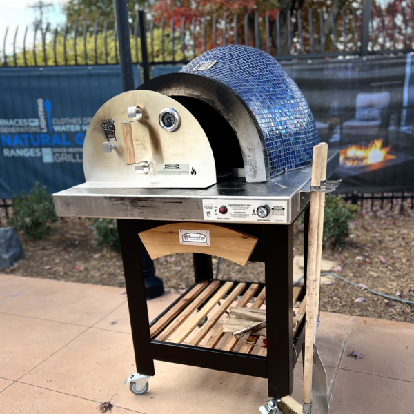 HPC Fire Forno Series Hybrid Dual Fuel Wood & Gas Pizza Oven with Cart