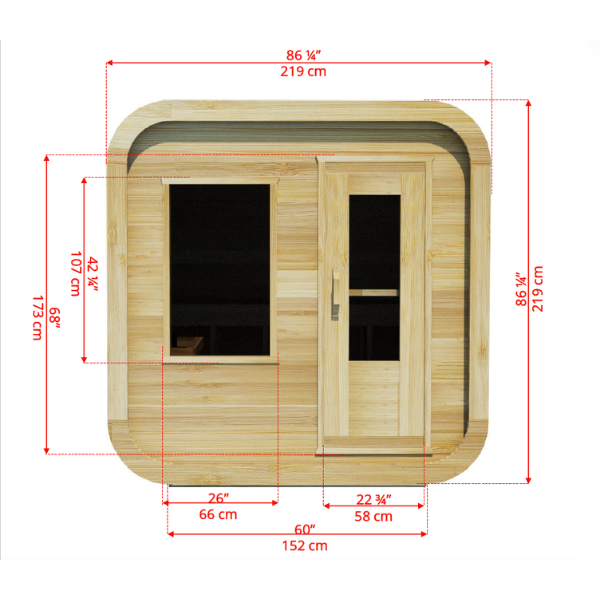 LeisureCraft CT Luna Sauna